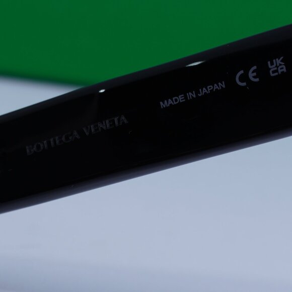 Bottega Veneta BV1143S 001 Rectangle Sunglasses - Black/Grey - Picture 8 of 10